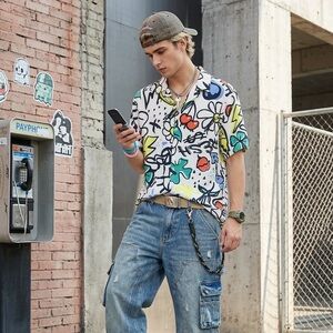 No Boundaries Abstract Graphic Shirt